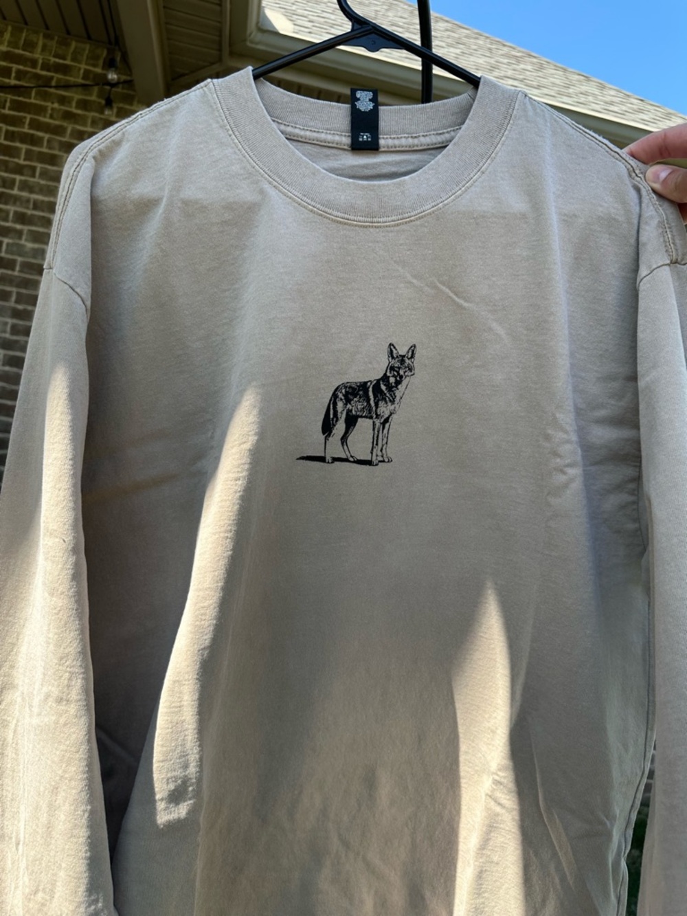Ascolour Heavy Faded Long Sleeve Tee - Taupe